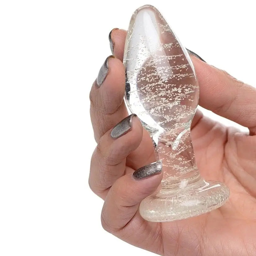 Booty Sparks™ Glow - In - The - Dark Glass Anal Plug - Rolik®
