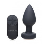 Booty Sparks™ Light Up Rechargeable Silicone Butt Plug - Medium / Black