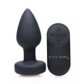 Booty Sparks™ Light Up Rechargeable Silicone Butt Plug - Small / Black