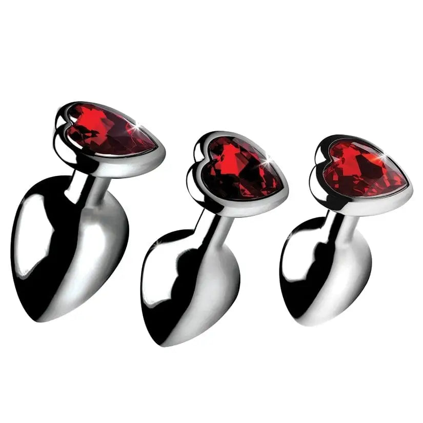Booty Sparks™ Red Heart Gem Anal Plug Set - Rolik®