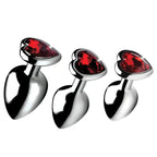 Booty Sparks™ Red Heart Gem Anal Plug Set - Rolik®