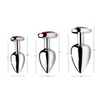 Booty Sparks™ Red Heart Gem Anal Plug Set - Butt