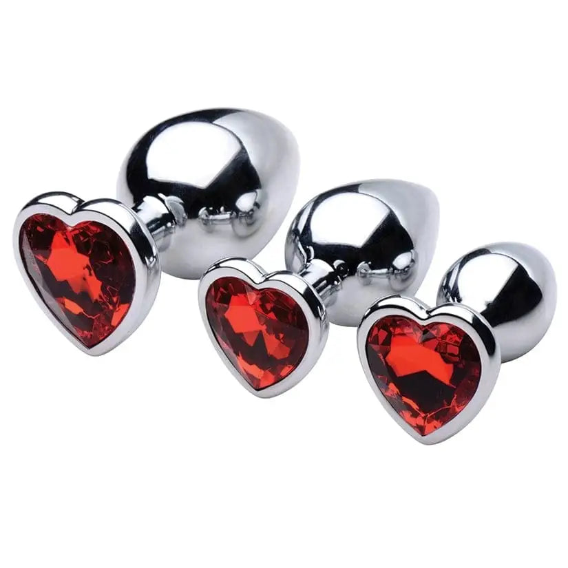 Booty Sparks™ Red Heart Gem Anal Plug Set - Rolik®