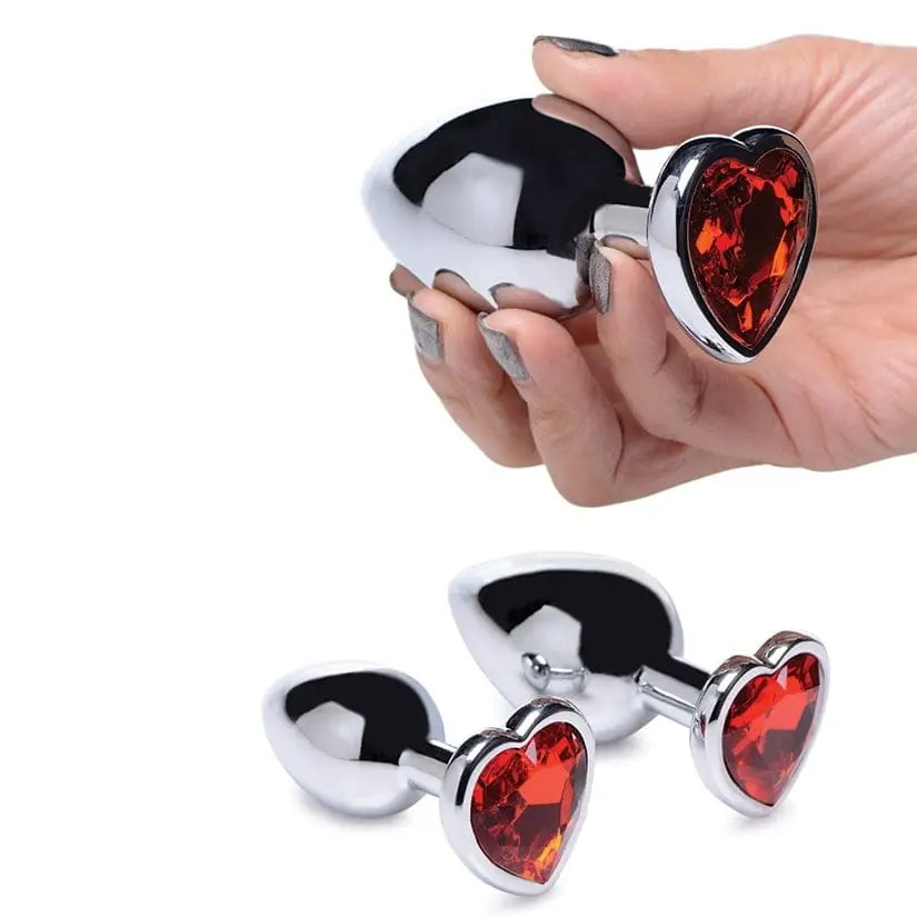 Booty Sparks™ Red Heart Gem Anal Plug Set - Rolik®
