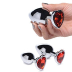 Booty Sparks™ Red Heart Gem Anal Plug Set - Rolik®