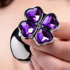 Booty Sparks™ Violet Flower Gem Anal Plug Set - Rolik®