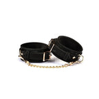 Black Boudoir Amor Collection Vegan Leather Ankle Cuffs