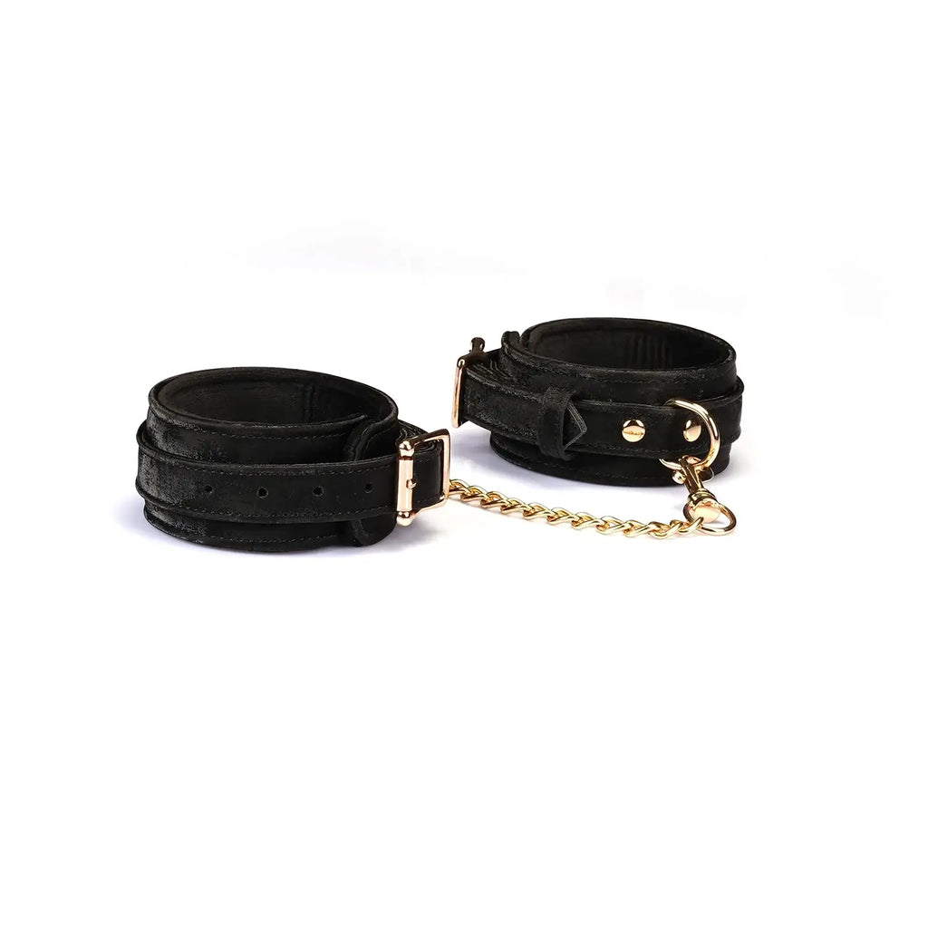 Boudoir Amor Collection Vegan Leather Ankle Cuffs