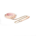 Pink Boudoir Amor Collection Vegan Leather Collar with Leash