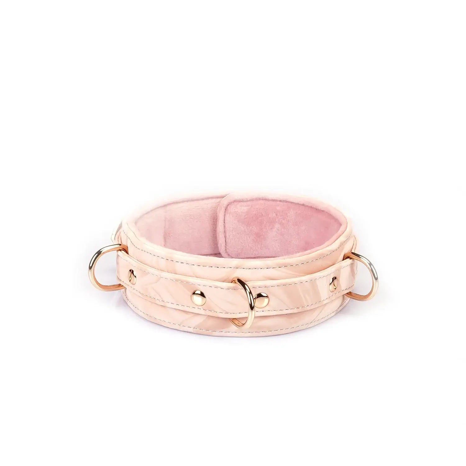 Boudoir Amor Collection Vegan Leather Collar with Leash