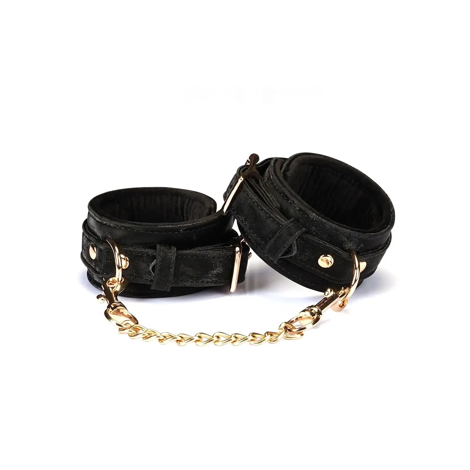 Black Boudoir Amor Collection Vegan Leather Handcuffs