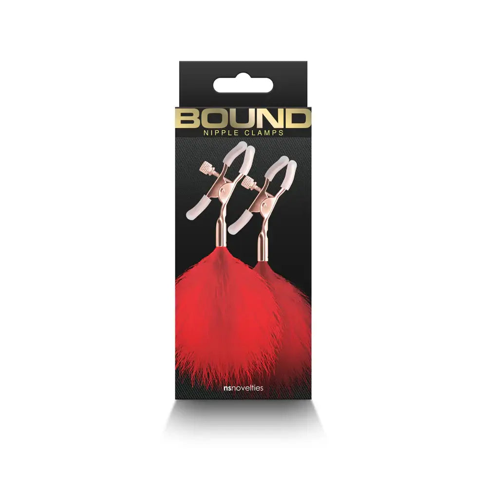Bound Feather Nipple Clamps F1