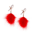 Bound Feather Nipple Clamps F1 - Red