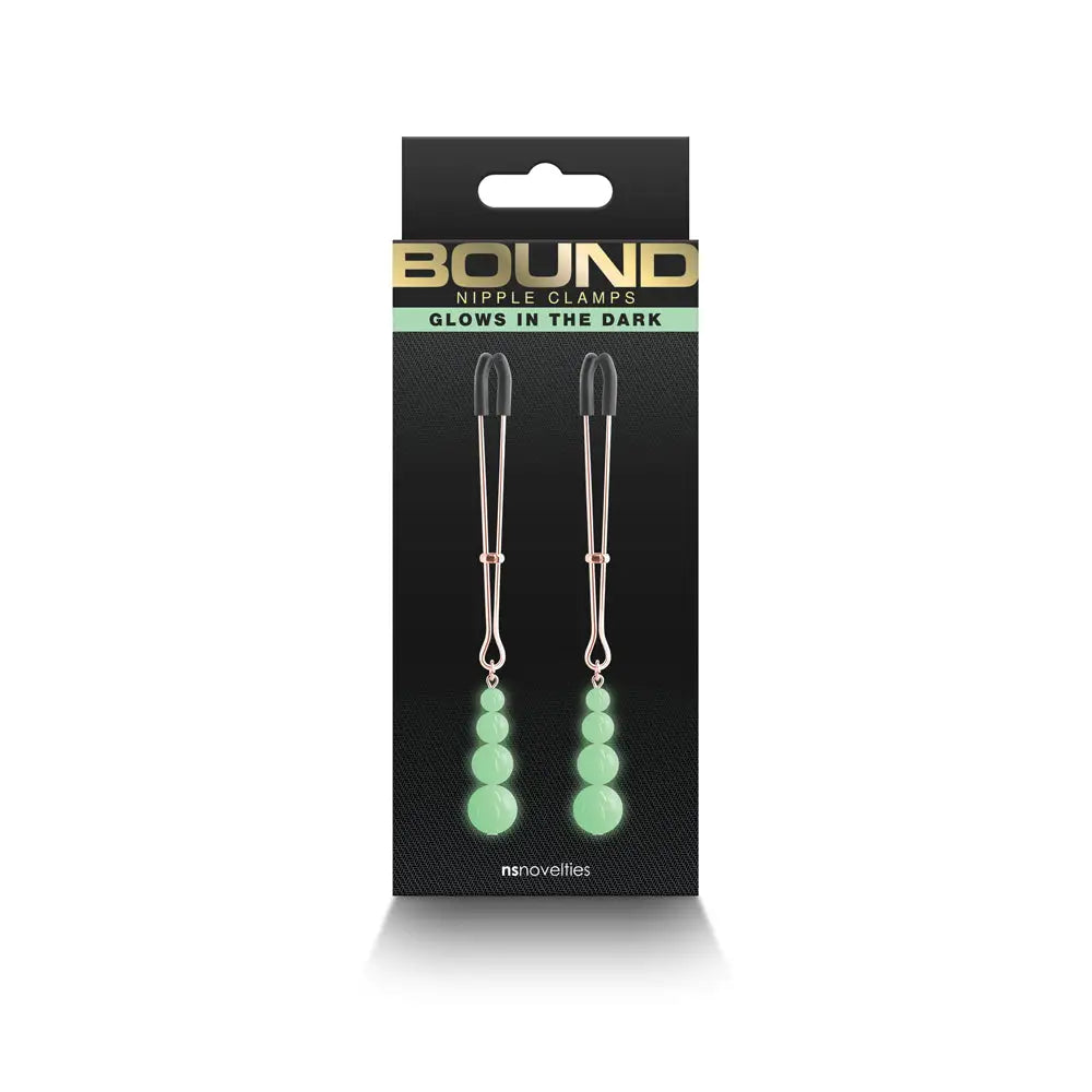 Bound Glow in the Dark Nipple Clamps G2