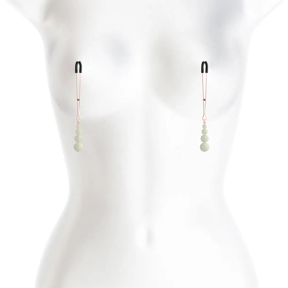 Bound Glow in the Dark Nipple Clamps G2