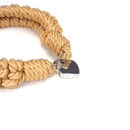 Khaki Bound You II Shibari Bondage Rope Collar with Lock