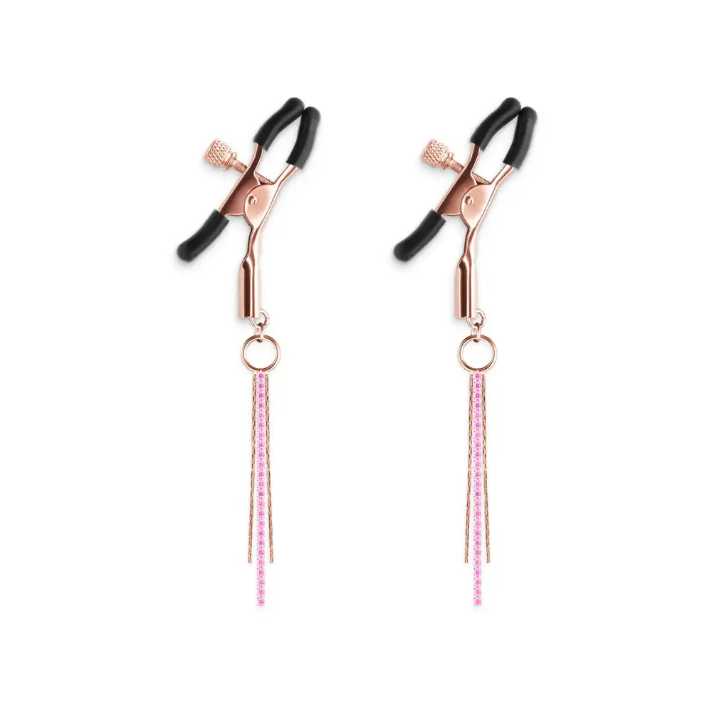 Bound Nipple Clamps D3 - Rose Gold