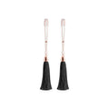 Bound Tassel Nipple Clamps T1 - Black