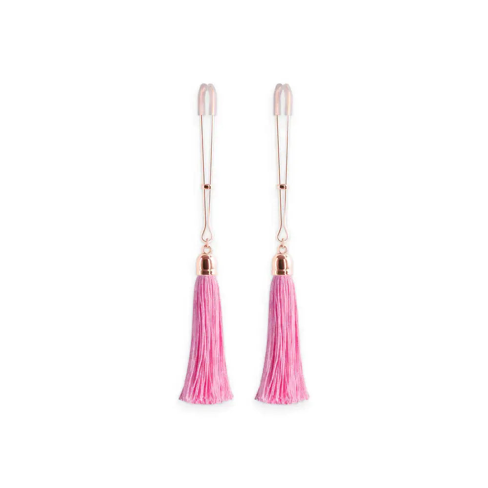 Bound Tassel Nipple Clamps T1 - Pink