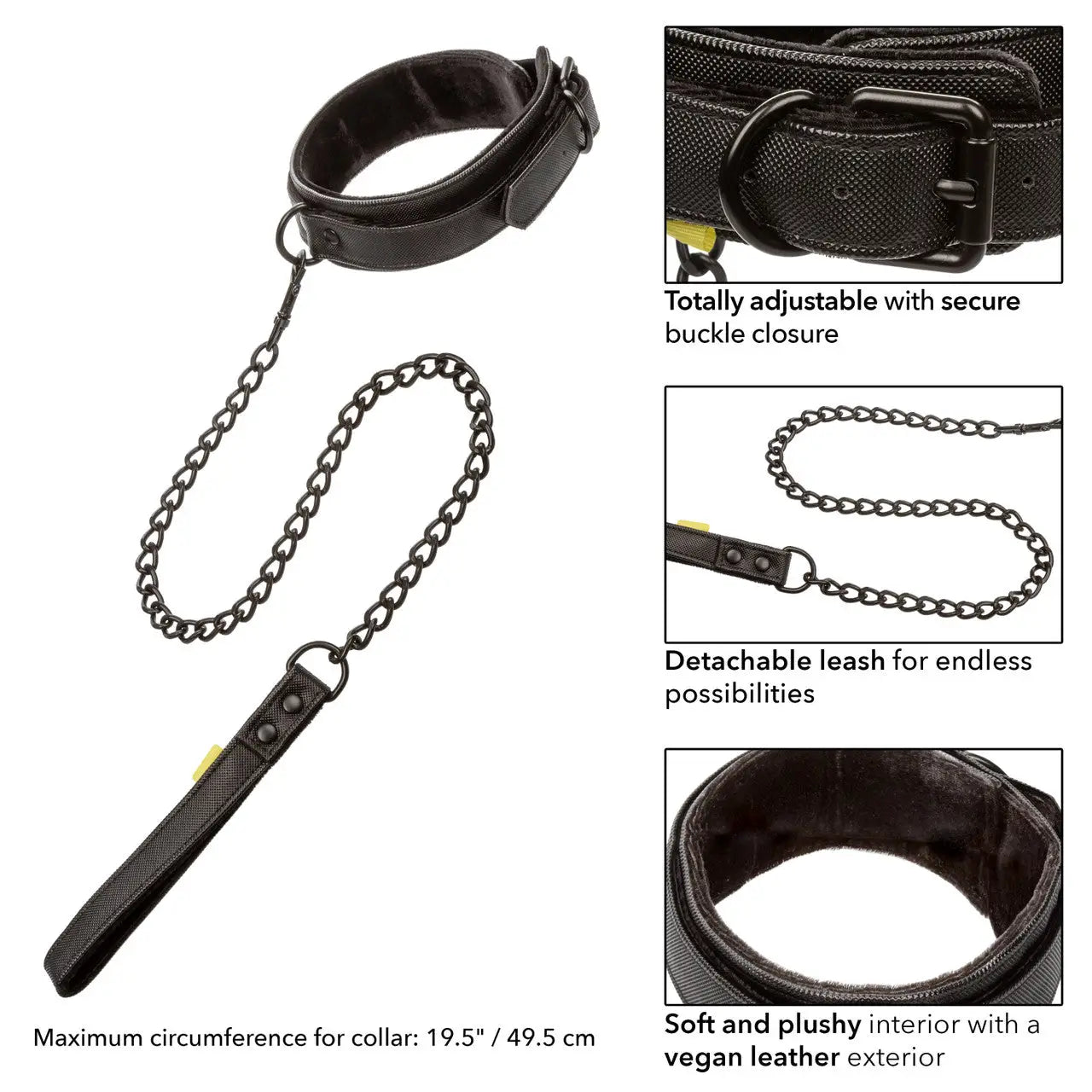 Boundless™ Collar & Leash - Black - Restraints