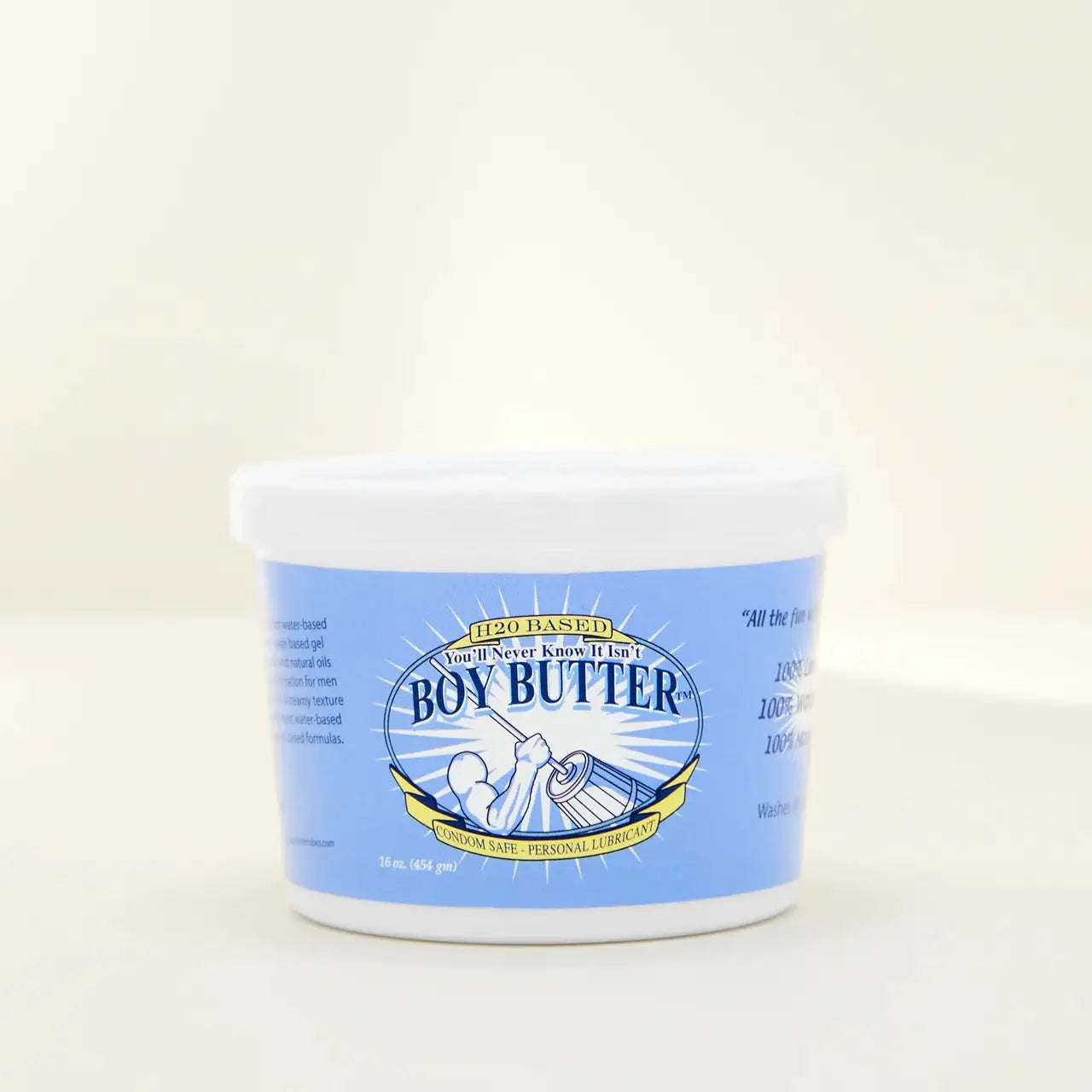 Boy Butter™ Water - Based Cream Lubricant 16 oz. Tub