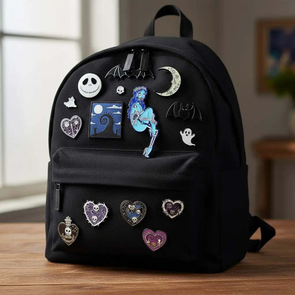 Bride Skeleton Enamel Pin