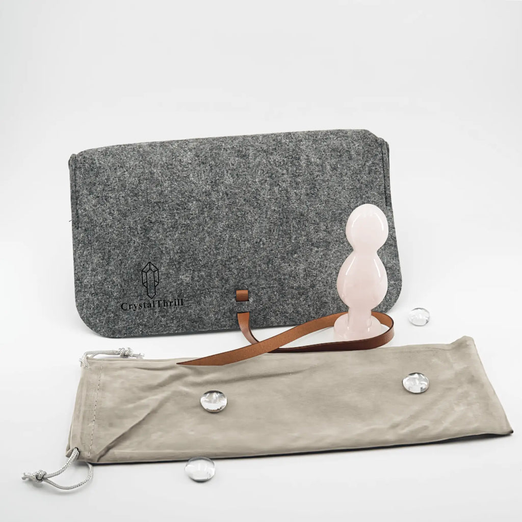 Bulbora Rose Quartz Plug / 5’’ Butt