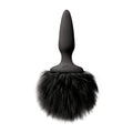 Bunny Tails Mini Butt Plug - Black