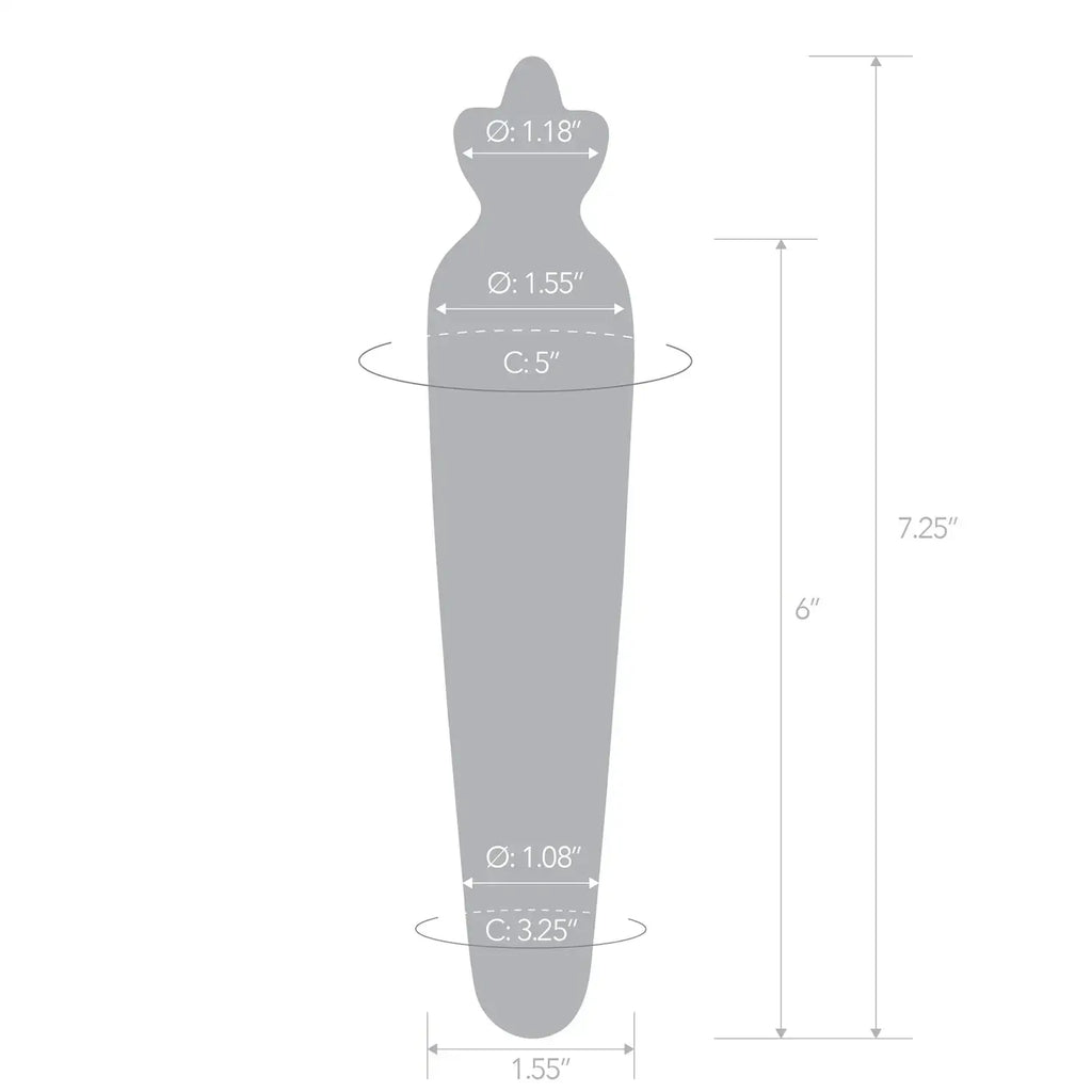 Orange Bunny’s Secret 7.25’’ Glass Dildo