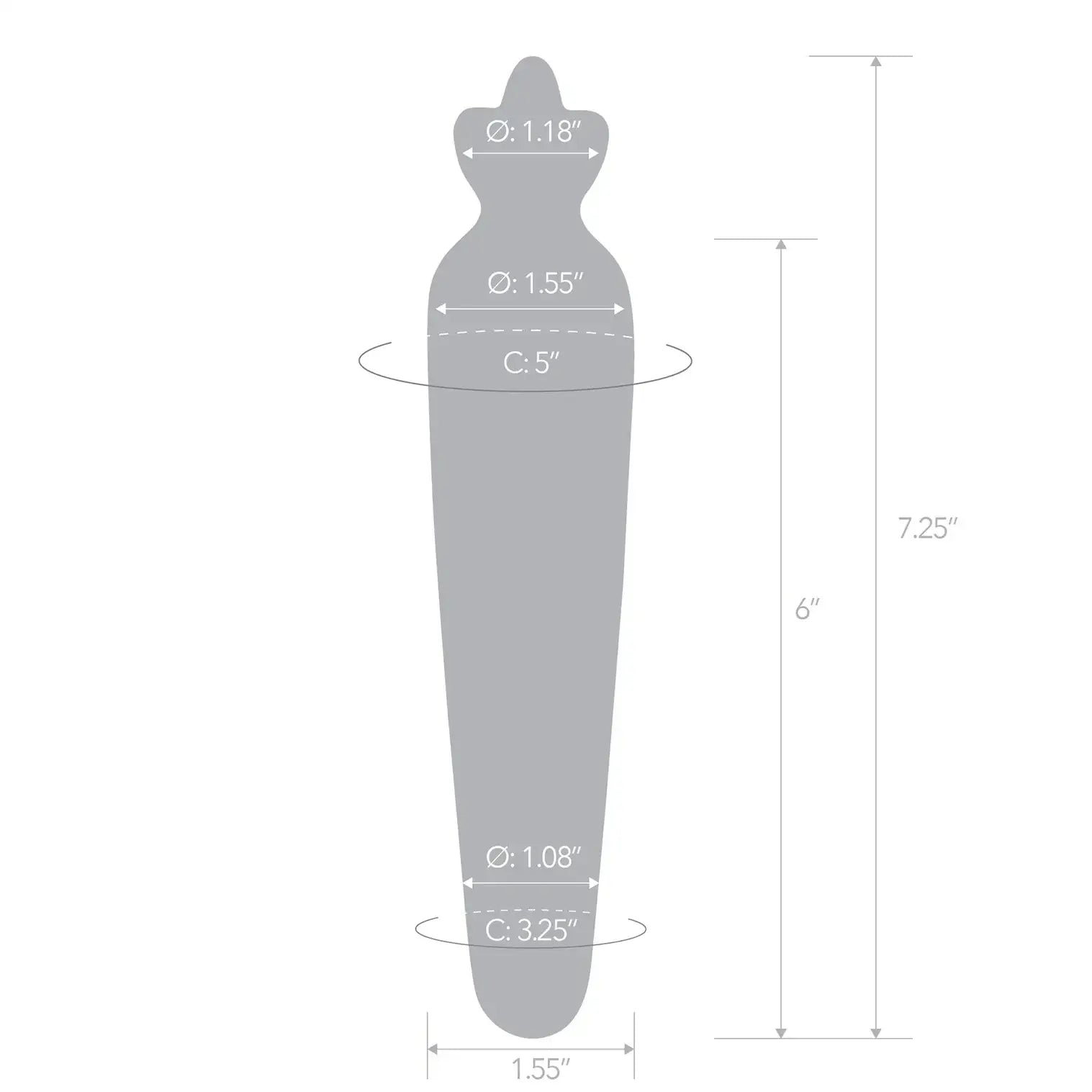 Orange Bunny’s Secret 7.25’’ Glass Dildo