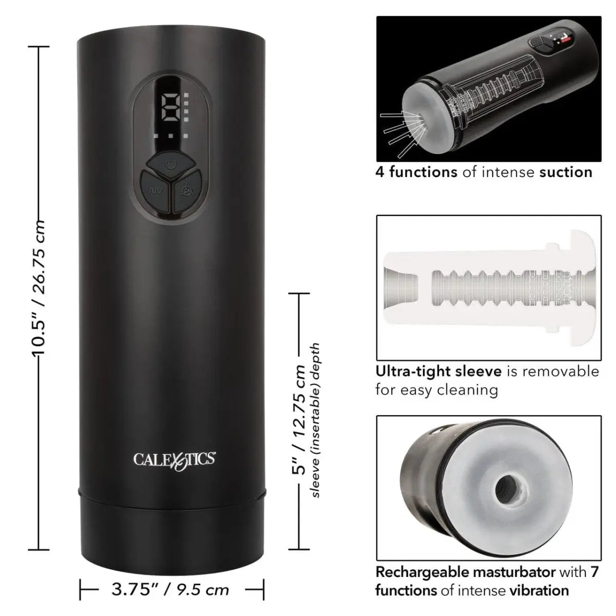 Bionic™ Sucking and Vibrating Masturbator - Rolik®