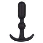 CalExotics® CalExotics Booty Call Teaser - Dual Groove Silicone Butt Plug with EZ Pull Handle Black