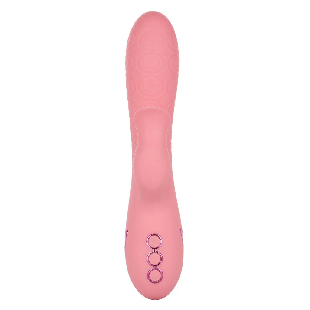 CalExotics® CalExotics California Dreaming Pasadena Player - Rotating Rabbit Vibrator with Flickering Teaser Pink
