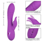 CalExotics® CalExotics California Dreaming Valley Vamp - Side-to-Side Rhythmic Rabbit Vibrator Purple