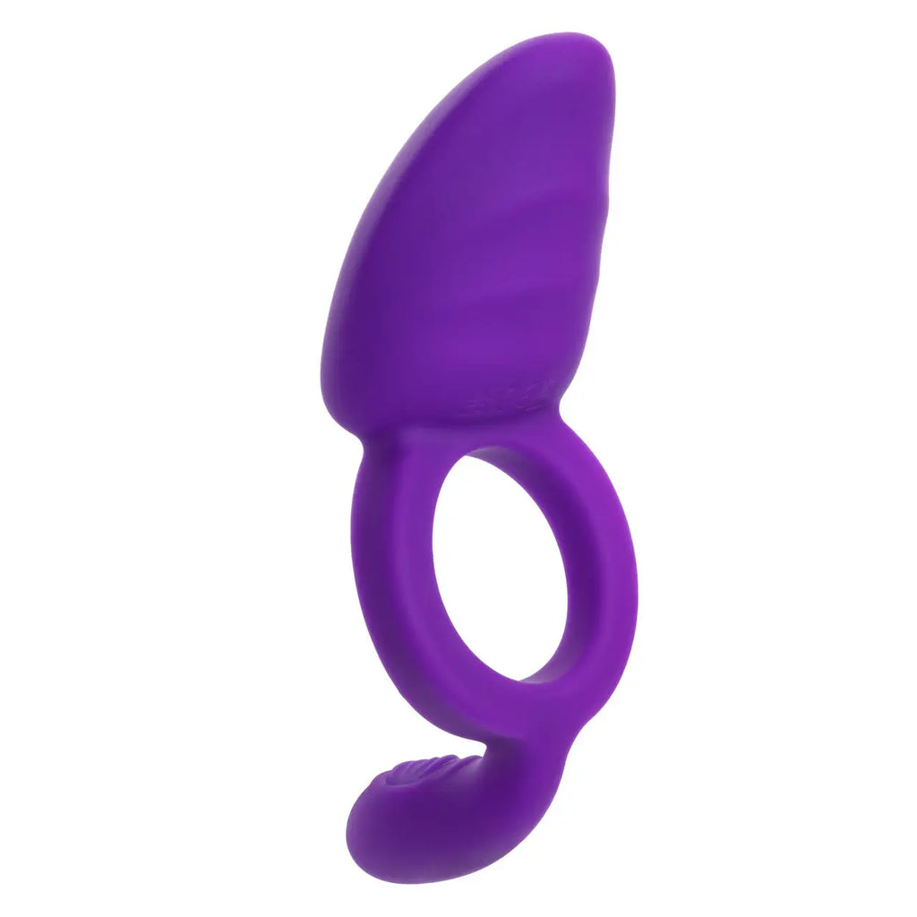 CalExotics® CalExotics | Closer™ Intimate Rechargeable Vibrating Ring, Dual Motors & 10 Speeds Purple