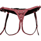 CalExotics® CalExotics Her Royal Harness Regal Queen Strap-On - Adjustable Corset Design Burgundy