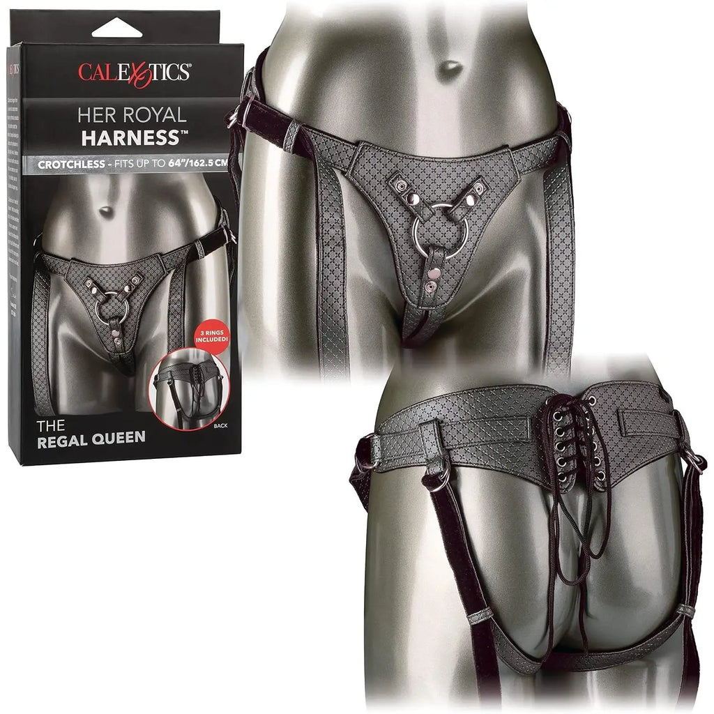 CalExotics® CalExotics Her Royal Harness Regal Queen Strap-On - Adjustable Corset Design