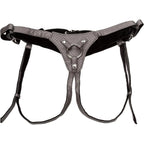 CalExotics® CalExotics Her Royal Harness Regal Queen Strap-On - Adjustable Corset Design Silver