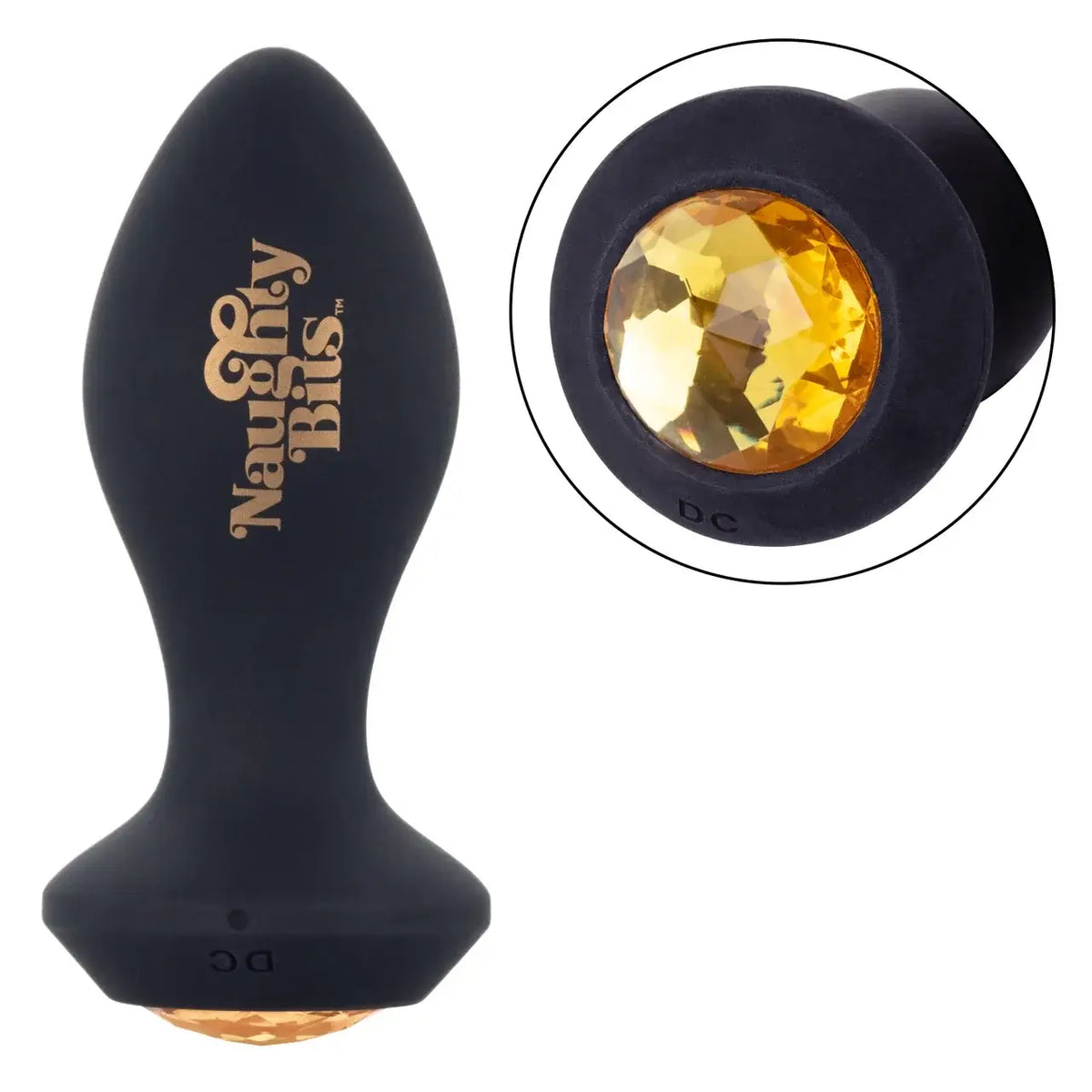 CalExotics® CalExotics Naughty Bits Shake Your Ass Petite Vibrating Butt Plug - 10 Speed Rechargeable Black