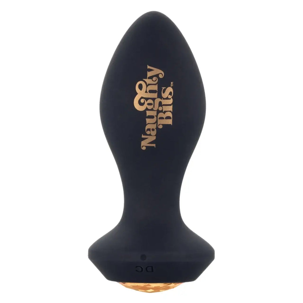 CalExotics® CalExotics Naughty Bits Shake Your Ass Petite Vibrating Butt Plug - 10 Speed Rechargeable Black