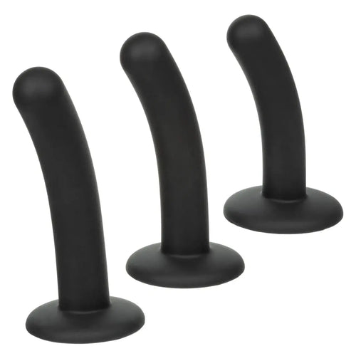 CalExotics® CalExotics Onyxxx 3-Piece Silicone Curved Probe Set Black