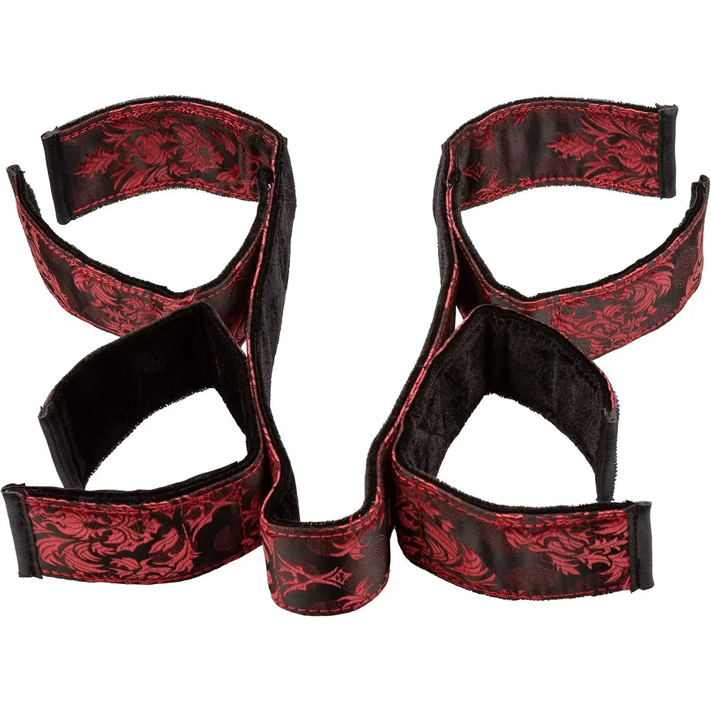 CalExotics® CalExotics Scandal Bondage Bar - Adjustable Spreader with Velcro Cuffs Red
