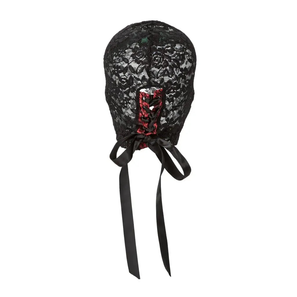 CalExotics® CalExotics Scandal Corset Lace Hood - Breathable Bondage for Sensory Play Black