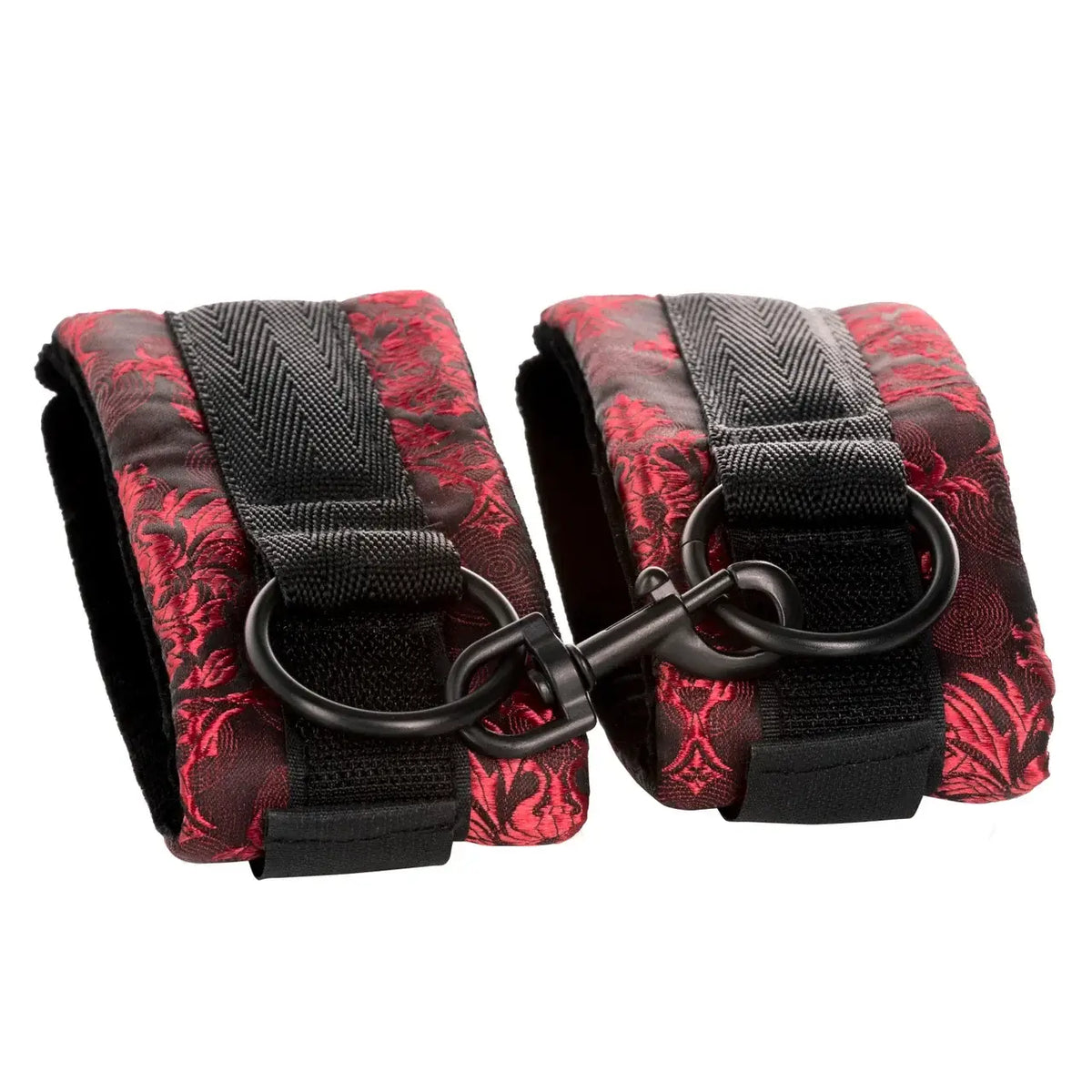 CalExotics® CalExotics Scandal Universal Cuffs - Adjustable Velcro Wrist & Ankle Restraints Red