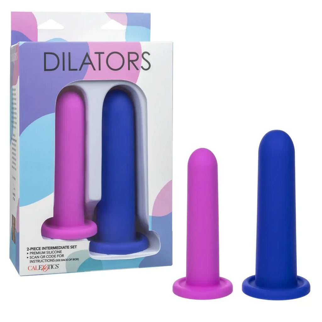 CalExotics® CalExotics Silicone Vaginal Dilator Set – 2 Intermediate Sizes Multicolor