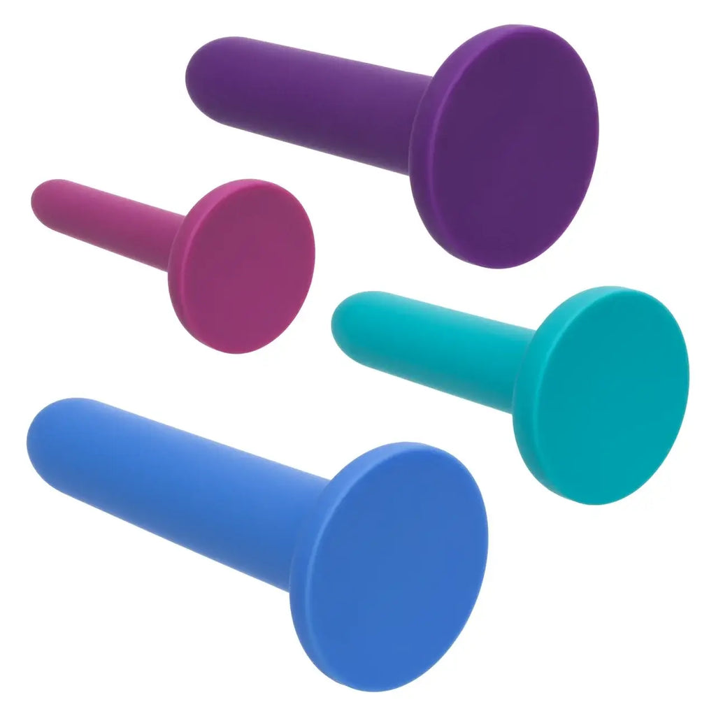CalExotics® CalExotics Silicone Vaginal Dilator Set – 4 Beginner Sizes Multicolor