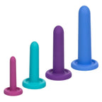 CalExotics® CalExotics Silicone Vaginal Dilator Set – 4 Beginner Sizes Multicolor