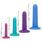 CalExotics® CalExotics Silicone Vaginal Dilator Set – 4 Beginner Sizes Multicolor