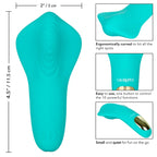 CalExotics® CalExotics Slay #PleaseMe Mini Vibrator - Discreet Panty Vibe & Finger Massager Turquoise