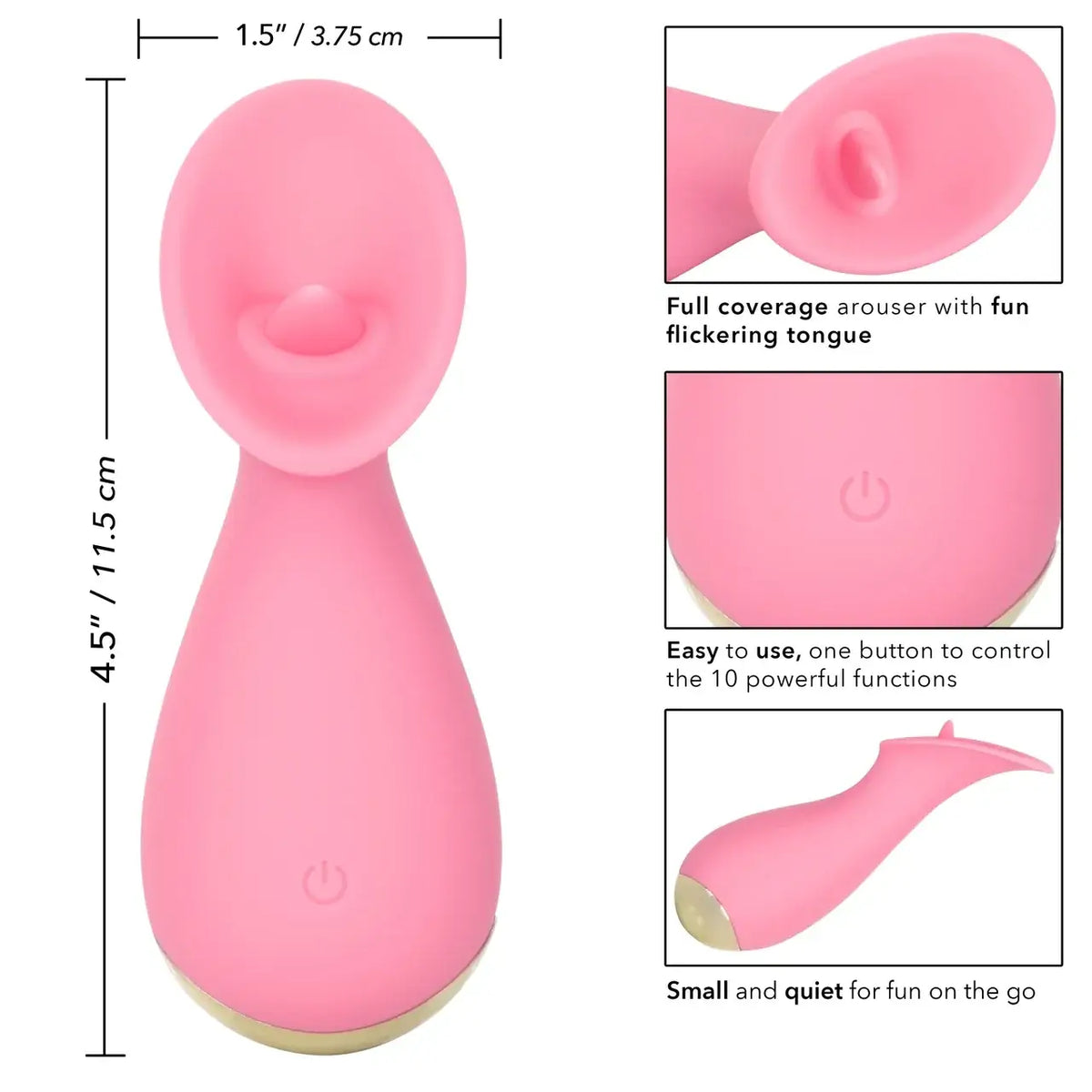 CalExotics® CalExotics Slay #TickleMe Finger Vibrator - Compact Clitoral Stimulator Pink